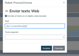 Como ingresar la posicion de un arreglo a “Enviar Texto a Web”
